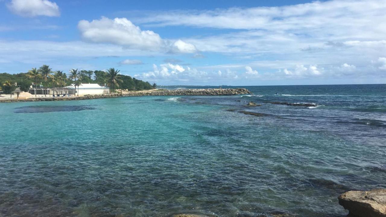 Studio Vue Mer Piscine Plage Kaz Punch Manganao Chez Julie Saint-Francois  Bagian luar foto